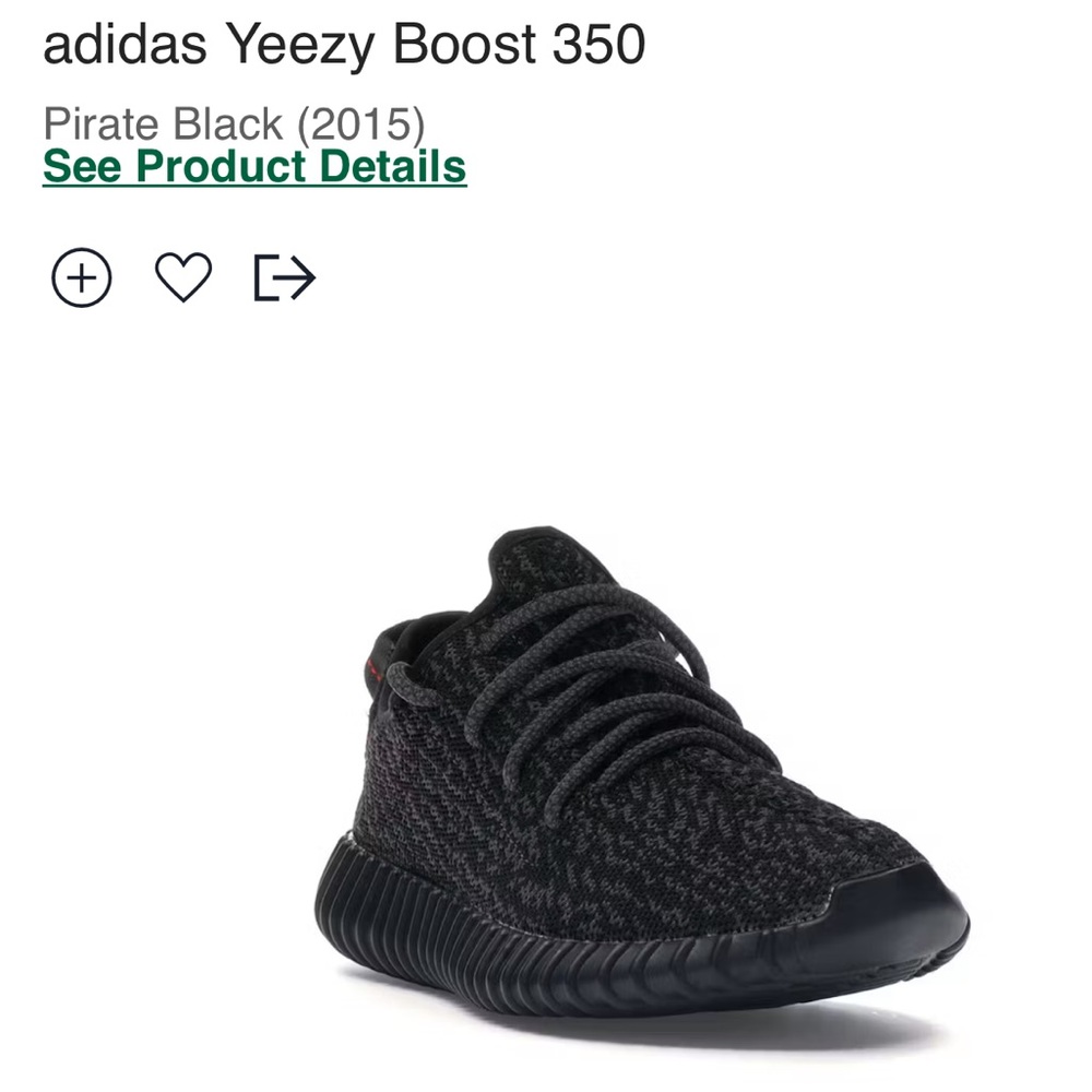 Adidas YEEZY BOOST 350 Pirate Blacks
